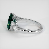 2.96 Ct. Sapphire Ring, 14K White Gold 4