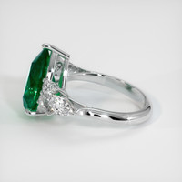 4.70 Ct. Emerald Ring, 18K White Gold 4