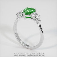 1.70 Ct. Gemstone Ring, 18K White Gold 2