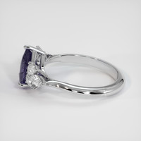 1.81 Ct. Sapphire Ring, 18K White Gold 4