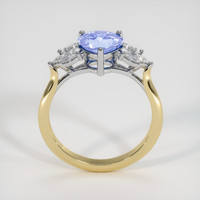 1.63 Ct. Blue Sapphire Ring, 14K White & Yellow 3