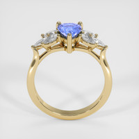 1.10 Ct. Blue Sapphire Ring, 10K Yellow Gold 3