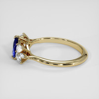0.67 Ct. Blue Sapphire Ring, 14K Yellow Gold 4