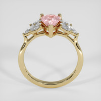1.21 Ct. Padparadscha Sapphire Ring, 14K Yellow Gold 3