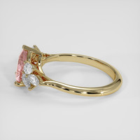 1.21 Ct. Padparadscha Sapphire Ring, 14K Yellow Gold 4