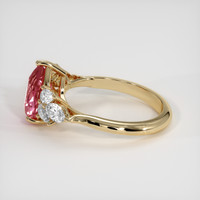 2.02 Ct. Padparadscha Sapphire Ring, 14K Yellow Gold 4