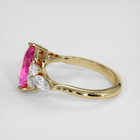 2.53 Ct. Pink Sapphire Ring, 14K Yellow Gold 4