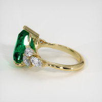 4.29 Ct. Emerald Ring, 18K Yellow Gold 4