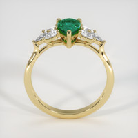 1.03 Ct. Emerald Ring, 18K Yellow Gold 3