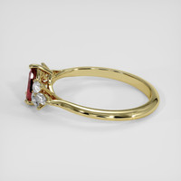 1.02 Ct. Ruby Ring, 18K Yellow Gold 4