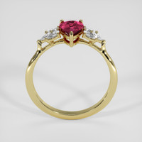 1.51 Ct. Purplish Red Ruby Ring, 18K Yellow Gold 3