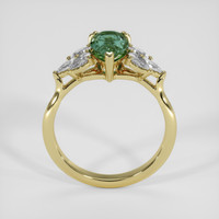 1.51 Ct. Bluish Green Sapphire Ring, 18K Yellow Gold 3