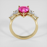 2.53 Ct. Pink Sapphire Ring, 18K Yellow Gold 3