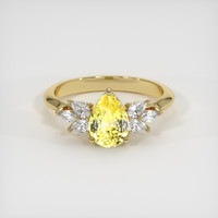2.53 Ct. Sapphire Ring, 18K Yellow Gold 1