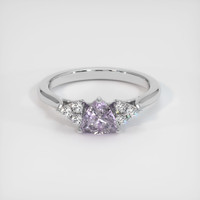 0.98 Ct. Purple Sapphire Ring, 10K White Gold 1