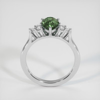 2.06 Ct. Green Sapphire Ring, 14K White Gold 3