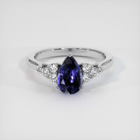 1.32 Ct. Violet Sapphire Ring, 14K White Gold 1