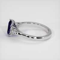 1.32 Ct. Violet Sapphire Ring, 14K White Gold 4
