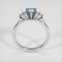 0.63 Ct. Blue Sapphire Ring, 14K White Gold 3