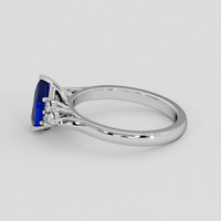 1.59 Ct. Blue Sapphire Ring, 14K White Gold 4