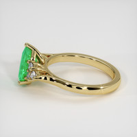 1.10 Ct. Emerald Ring, 18K Yellow Gold 4
