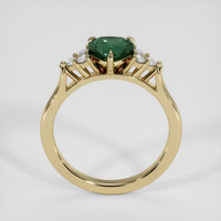 1.74 Ct. Greenish Blue Sapphire Ring, 18K Yellow Gold 3