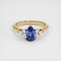 1.29 Ct. Sapphire Ring, 18K Yellow Gold 1