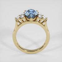 2.57 Ct. Blue Sapphire Ring, 18K Yellow Gold 3