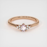 0.52 Ct. Pink Sapphire Ring, 18K Rose Gold 1