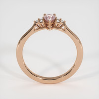 0.52 Ct. Pink Sapphire Ring, 18K Rose Gold 3
