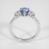 1.11 Ct. Blue Sapphire Ring, 10K White Gold 3