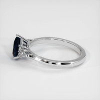 1.34 Ct. Blue Sapphire Ring, 10K White Gold 4