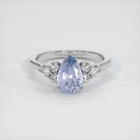 1.90 Ct. Sapphire Ring, 14K White Gold 1