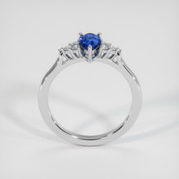 1.44 Ct. Blue Sapphire Ring, 18K White Gold 3