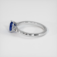 1.44 Ct. Blue Sapphire Ring, 18K White Gold 4