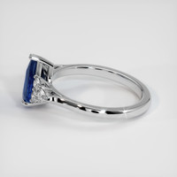 1.92 Ct. Blue Sapphire Ring, 18K White Gold 4