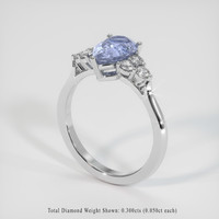 1.90 Ct. Sapphire Ring, 18K White Gold 2