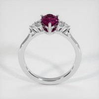 1.31 Ct. Pinkish Purple Sapphire Ring, 18K White Gold 3