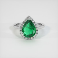 2.42 Ct. Emerald Ring, Platinum 950 1