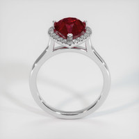 3.01 Ct. Ruby Ring, Platinum 950 3