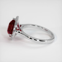 3.01 Ct. Ruby Ring, Platinum 950 4