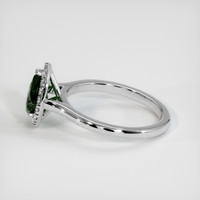 1.41 Ct. Green Sapphire Ring, Platinum 950 4