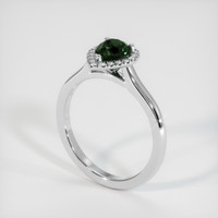 1.22 Ct. Green Sapphire Ring, Platinum 950 2