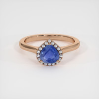 1.43 Ct. Sapphire Ring, 14K Rose Gold 1