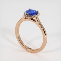 1.43 Ct. Sapphire Ring, 14K Rose Gold 2