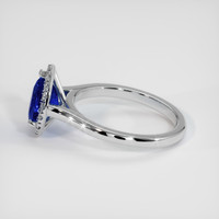 1.62 Ct. Blue Sapphire Ring, 10K White Gold 4