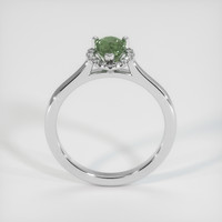 1.14 Ct. Green Sapphire Ring, 14K White Gold 3