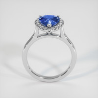 2.04 Ct. Sapphire Ring, 18K White Gold 3