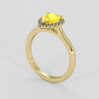 1.25 Ct. Yellow Sapphire Ring, 10K Yellow Gold 2