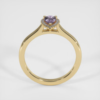 0.50 Ct. Purple Sapphire Ring, 10K Yellow Gold 3